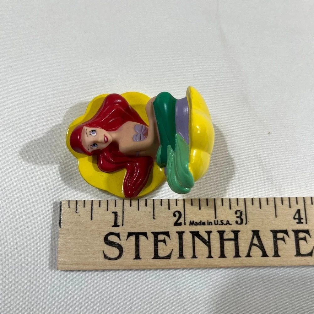 Ariel The Little Mermaid Shell Figurine Vintage Disney Princess Toy Cake Topper